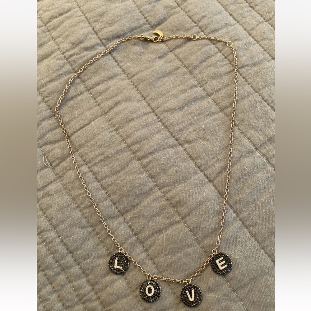 Bettina Javaheri black diamond rose gold love necklace RARE - Picture 12 of 16